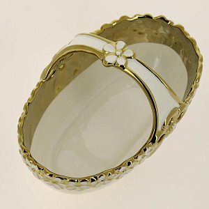 Корзинка сервировочная фарфор 28х16,5х14см белая упаковка Bowknot club Balsford 147-31007 000000000001194018