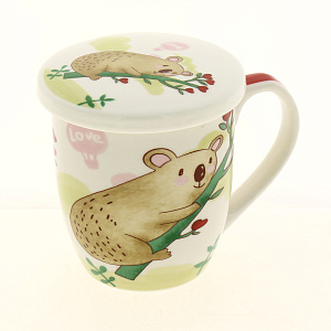 Кружка заварочная 350мл OLAFF Животные металлическое сито подарочная упаковка 000000000001185050