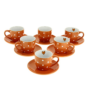 Чайный набор Agness, 220мл, керамика, 12 предметов 000000000001163183