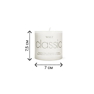 Свеча колонна 5х5см белая 000000000001220808