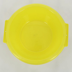 Таз 5л ШЕФ ПОЛИМЕР круглый с ручками. Прочный. При нагрузках не деформируется. Пригоден для пищевых продуктов. Желтый. Полипропилен 000000000001209408