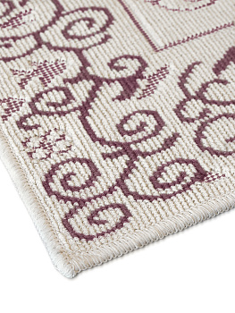 Коврик универсальный УЗОР3 80х150см, 100%хб бордовый, Турция M000085 000000000001199808