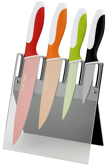 Набор ножей 5 предметов CALVE + подставка нержавеющая сталь CL-3110 000000000001009070