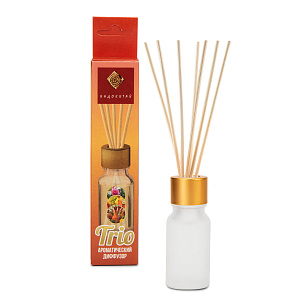 Аромадиффузор 10мл Trio10 Цветы/Фрукты/Пряности предназначен для ароматизации помещений 000000000001218648