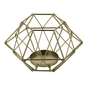 Подсвечник декоративный "Decaedr" 11х16см металл золото R011274 000000000001200394