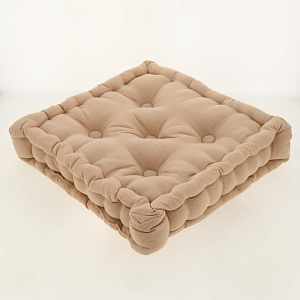 Подушка на стул (пуф) DE'NASTIA 40x40х8см 100%Хлопок дыня P111161 000000000001199508