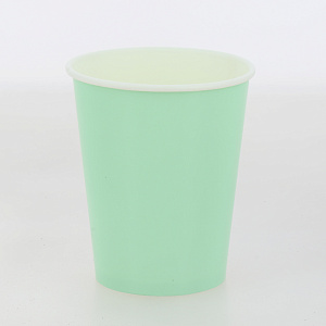 Набор стаканов бумажных 6шт 250мл Веселая Затея Пастель мятный 000000000001211896