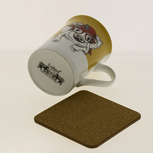 Кружка с подставкой 300мл НОВЫЙ ГОД фарфор 270-282 000000000001181822