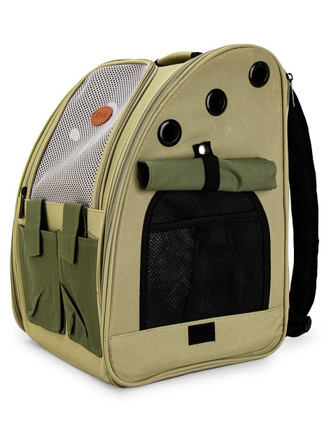 Переноска-рюкзак сетка с карманами для животных 42х30х28см микс полиэстер 000000000001229100