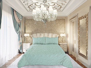 Набор ЕВРО Fissare(Мави)Покрывало:240х260см(1шт)Наволочки:50х70см(2шт).70%Вискоза/30%Хлопок.Наполнитель-100%ЭкофайберSR56-214-2.4. 000000000001200039