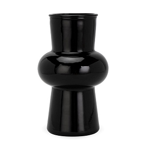 Ваза 20см Grace черный стекло 000000000001224014