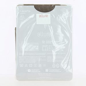 Колготки женские 40ден р.5 ALLURE Лацерта glase 000000000001197427