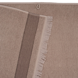 Полотенце махровое 70х130см СОФТИ Гармошка светло-коричневый хлопок 100% 000000000001213304