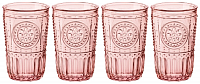 ROMANTIC Набор стаканов 4шт 340мл розовый BORMIOLI ROCCO стекло 000000000001206447