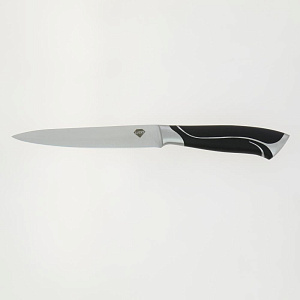 Нож универсальный 122мм LUCKY клинок черная ручка нержавеющая сталь 000000000001211708