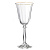 Набор бокалов для вина 6шт 250мл BOHEMIA CRISTAL Анжела с оптикой отводка золотом стекло 000000000001172643