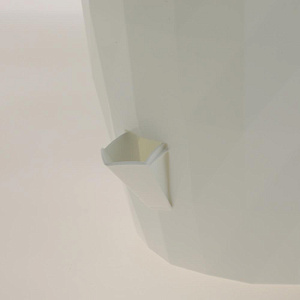 Кашпо со вставкой Соло RUBY 3л цвет Белый артикул КШ-6454 пластик 000000000001194628