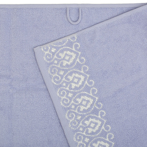 Полотенце махровое 70х130см LUCKY Итальянский бордюр джинс хлопок 100% 000000000001212822