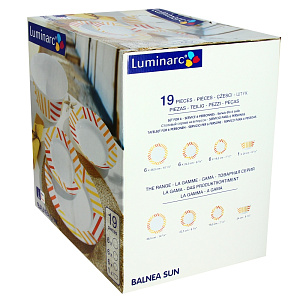 Столовый набор Balnea Sun Luminarc, 19 предметов 000000000001090820
