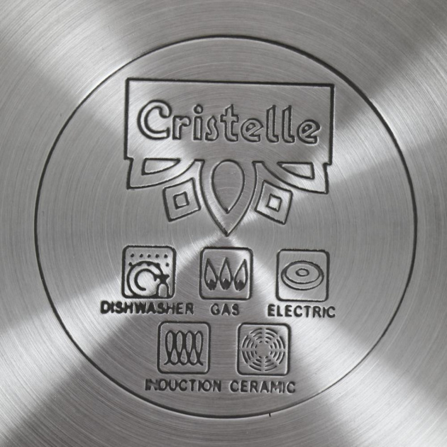 Кастрюля с крышкой 2,3л Cristelle Quadro высококачественная нержавеющая сталь марки 18/10 Cr2352 000000000001205793