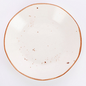 Тарелка суповая 21см TULU PORSELEN Reactive milky фарфор 000000000001212911