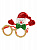 Маскарадные очки Снеговик блеск из полипропилена с декором из нетканого материала (полиэфирные волокна) 14x11x4,5см 82138 000000000001201847