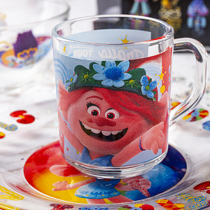 Набор детской посуды 3 предмета ND PLAY Поп Тролли 2 стекло 000000000001203145