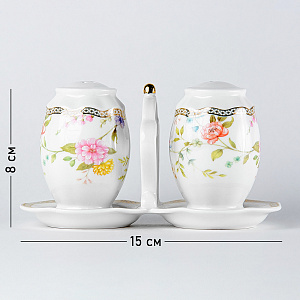 Набор для специй 2шт BALSFORD Теодора (солонка/перечница) подарочная упаковка фарфор 000000000001203981