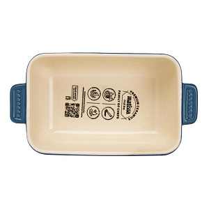 Форма для запекания 22,5х12х6см с антипригарной глазурью MATISSA прямоугольная синийй керамика 000000000001224564