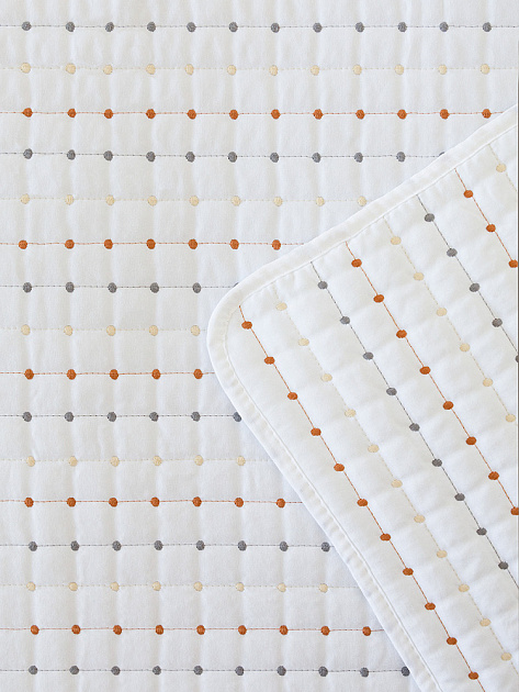 Покрывало 200x220см DE'NASTIA Polka dot белый полиэстер 000000000001230725