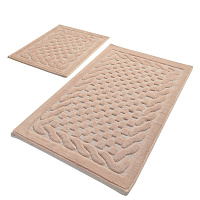 Комплект ковриков для ванной пудра BAMBI 60х100см 60х50см хлопок PRIMANOVA DR-63024 000000000001201729