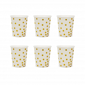 Набор стаканов одноразовых 6шт Dots 000000000001222133