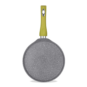 Сковорода блинная из кованного алюминия с антипригарным покрытием,  бакелитовая ручка Soft-touch 24 cv Vitality Moulin Villa VPT-24- 000000000001181532