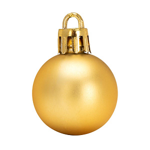 Декоративное украшение Набор шаров 12шт 3см серия Золотая микс пластик 000000000001224099