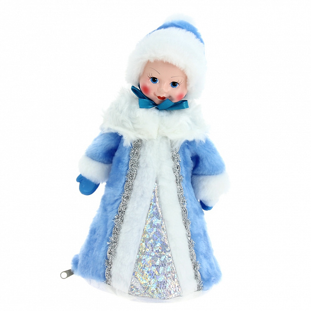 Кукла-упаковка Снегурочка 35см БИРЮСИНКА голубой ПВХ/полиэстер 000000000001039377