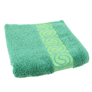 Полотенце 50х90см CLEANELLY BASIC Колоннэ махровое плотность 460гр/м зеленый 100% хлопок ПЦ2601-4538,16-5930 000000000001205523