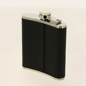 Набор подарочный Штопоры в коробке из окраш-го черного металла: фляга для спиртных напитков, 200 мл и 2 стопки, 20.2x13.2x6.7см 3781 000000000001195741