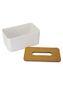 Салфетница 21х12,5х9,5см белый полипропилен/МДФ Салфетница 21х12,5х9,5см белый полипропилен/МДФ 000000000001227953