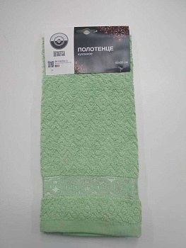 Полотенце кухонное махровое DE'NASTIA Талисман 40х60см зеленый D100020 000000000001185537