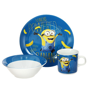 Набор для завтрака Миньоны Бананы, 3 предмета 000000000001171333