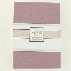 Простыня на резинке 180х200см ОТК ПРОИЗВОДСТВО трикотажная кулирка 120гр 100% хлопок микс/180х200 000000000001205997