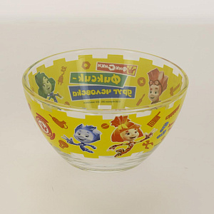 Салатник 13см PRIORITY Фиксики №1 стекло 000000000001193697