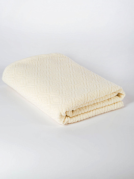 Полотенце махровое 100х150см СОФТИ Ромб молочный хлопок 100% 000000000001214705