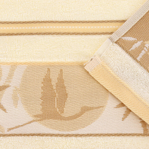 Полотенце махровое Bamboo forest Cleanelly Collection, белый, 50х90 см, пл.460 000000000001126093