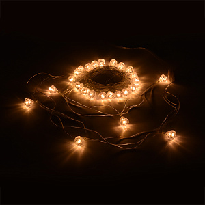 VEGAS Электрогирлянда Бриллианты 25LED тепл.220v55083 000000000001180334