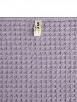 Полотенце вафельное 70x140см DE'NASTIA для бани/сауны 300гр лавандовый хлопок 000000000001228555