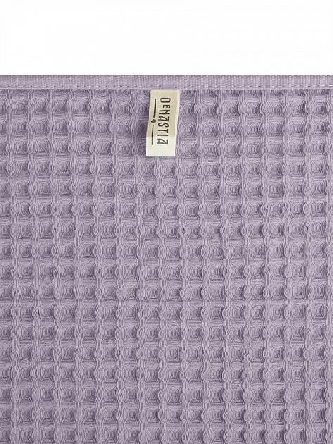 Полотенце вафельное 70x140см DE'NASTIA для бани/сауны 300гр лавандовый хлопок 000000000001228555