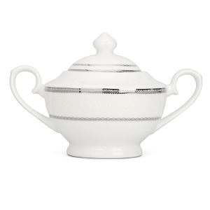 Сахарница 310мл Angelica с серебром фарфор 000000000001219776