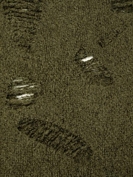 Шарф 30х200см рваный хаки полиэстер 000000000001229230