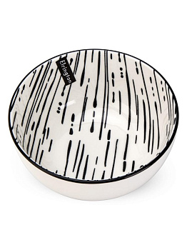 Салатник 14см 570мл ELRINGTON MILA ZANA белый/черный керамика 000000000001228505